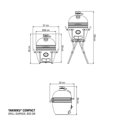 YAKINIKU COMPACT Kamado Basic - wevelnit