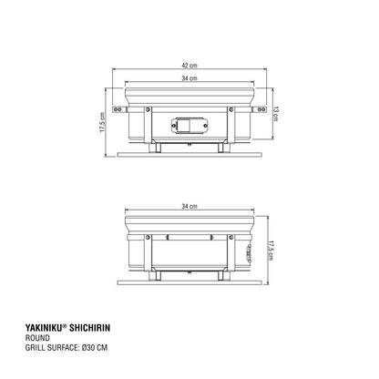 YAKINIKU MEDIUM Shichirin Rond - wevelnit
