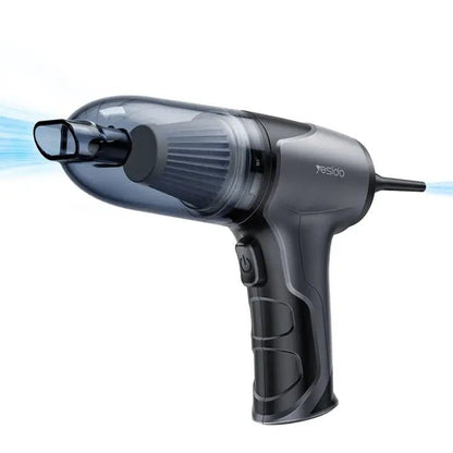 Yesido VC08 Dual - Purpose Car Vacuum Cleaner – Blowing & Suction (Black) - wevelnit