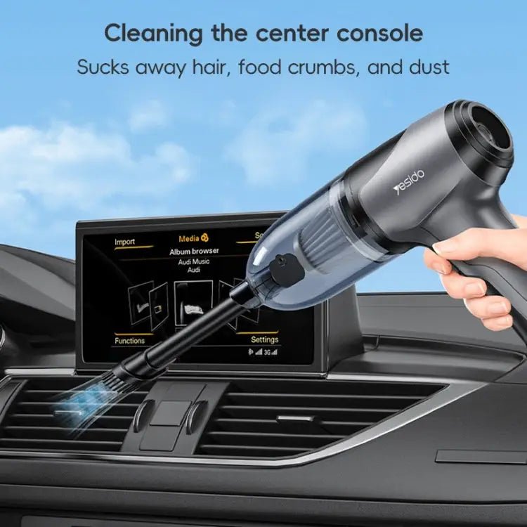 Yesido VC08 Dual - Purpose Car Vacuum Cleaner – Blowing & Suction (Black) - wevelnit