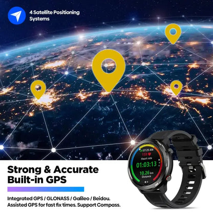 Zeblaze Stratos 2 Lite – GPS-sporthorloge, 5 ATM waterdicht